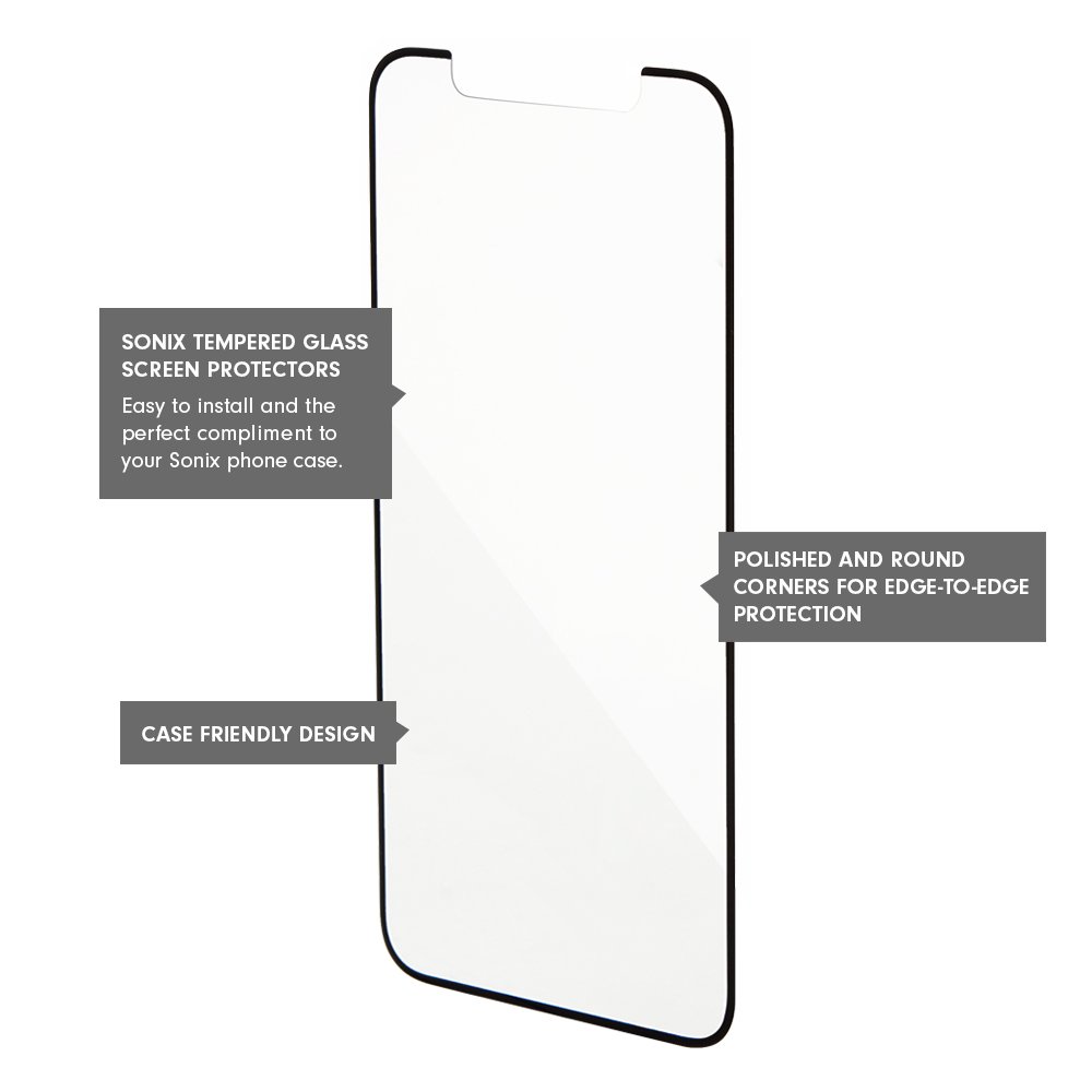 Sonix Seamless Glass Screen Protector Deluxe Edge To Edge Full
