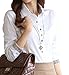 Fly Feeling Women's Casual Long-sleeved OL Patchwork Autumn Occupation Shirt