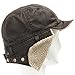 Best Pilot Trooper Aviator Cap Faux Leather Hat Ushanka Trapper BROWN 7 3/8