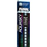 Fluval Aquasky 2.0 Bluetooth LED Aquarium Light, 27W, 36&ndash;48" | RGB + 6500K White, App-Controlled with 24-Hour Light Cycle &amp; Weather Effects, IP67 Waterproof, Wide 120 Coverage