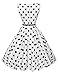 Sleeveless Vintage Swing Dresses Pinup Hepburn Style Size 3XL F-6