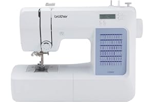 Brother CS5055 Computerized Sewing Machine, 60 Built-in Stitches, LCD Display, 7 Included Feet, White