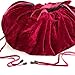 Satin Lined Wig Travel Bag Wig Suitcase, Wig Bag, Wig Accessory, Hair Bag, Hair Storage, Hair Extension Bag, Satin Hair Bag,Satin Wig Bag (Wine Red)thumb 1