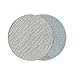 2-Inch 120 Grit Aluminum Oxide White Dry Hook and Loop Sanding Discs with a 6mm Shank Backing Pad + Soft Sponge Buffering Pad for DIY Woodworking, 30-Pack