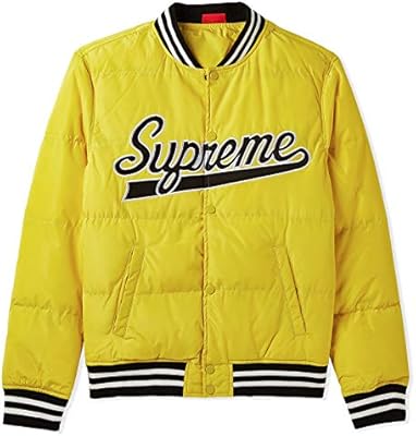 supreme yellow puffer jacket