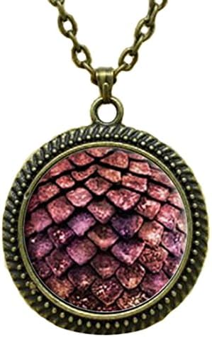 Dark Red Dragon Egg Necklace