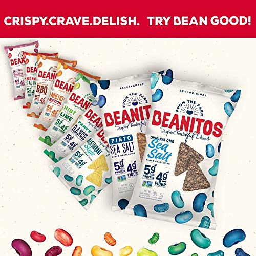Beanitos Pinto Bean Chips Sea Salt 5 oz Bag Pinto Bean Tortilla