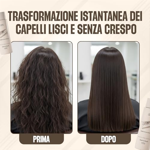 Baaliso Brazilian Keratin Straightening Keratin – 150 ml Keratin Smoothing for Hair, Formaldehyde-free Keratin, Smoothing Treatment for All Hair Types