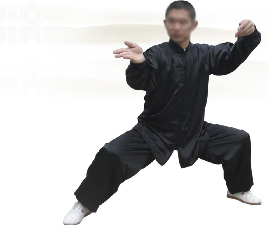 Tai Chi Uniform - luxurious Korean Silk, stretch TaiChi suits, Traditional Tai Chi Clothing for your Tai Chi Exercise, 12 colors and styles, Black, White, Red, Pink, Claret, Shocking Pink, Gold Yellow, Light Yellow, Mazarine, Lake Blue, Light Sky Blue, Lilac Purple, White with Red Cuff and Frogs Button
