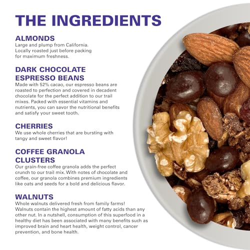 POWER UP PREMIUM TRAIL MIX – CHOCOLATE ESPRESSO TRAIL MIX 10OZ