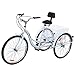 Ridgeyard 26” 7-Speed Adult Tricycle Aluminum Frame 3 Wheeled Cruise Trike Bike with Shopping Basket (White)thumb 3