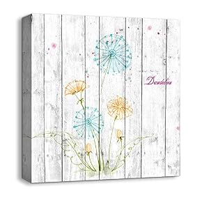 Canvas Wall Art Beautiful Flowers Painting...