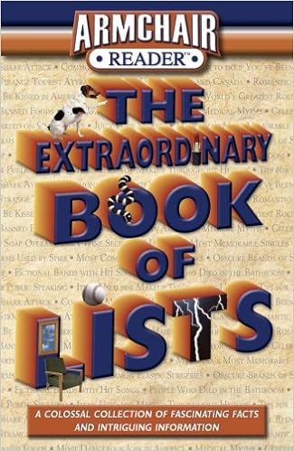 Armchair Reader The Extraordinary Book of Lists Editors of