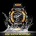 ALKSEN Kids Watch,Water Resistant Digital LED Quartz Analog Sports Watch Alarm Girls Boys
