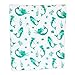 ADDISON BELLE Dream Everything Blanket - 100% Muslin Cotton - Oversized 47 inches x 47 inches - Premium 4 Layer Blanket (Mermaid)