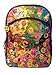 Emojination Girls' Rainbow Purple 16 Inch Backpack with Detachable Lunch Bag