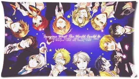 Japan Anime Cartoon Axis powers Hetalia Boys Custom King Size Bed Pillowcase DIY Pillowslips Roomy in Size 20 * 36 Inch