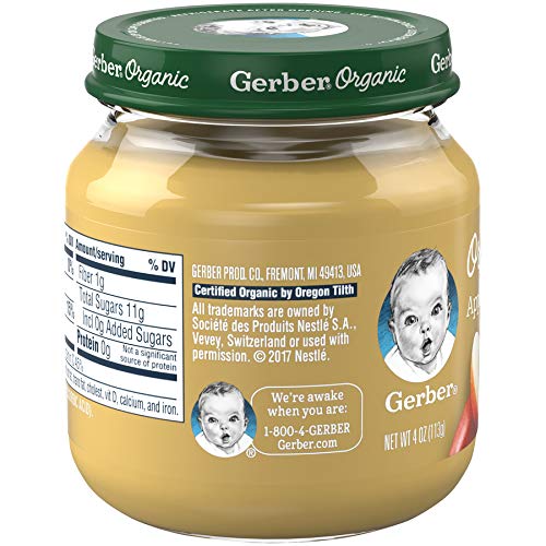 gerber organic glass jars