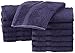 Amazon Brand – Pinzon Organic Cotton Bathroom Washcloths, Set of 12, Navy Blue