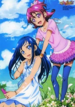 Amazon ドキドキプリキュア クリア下敷き マナ 六花 ハート ダイヤ アニメ 萌えグッズ 通販