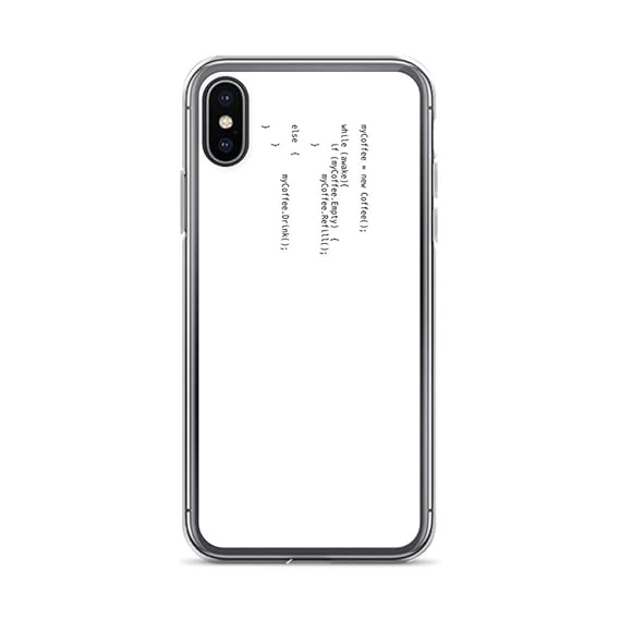 Amazon Com Iphone Xs Max Pure Clear Case Cases Cover Coffee