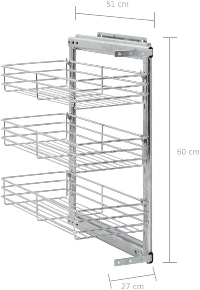 Festnight Bandeja Extraíble Cocina Organizador Cajones Cocina 2 Niveles