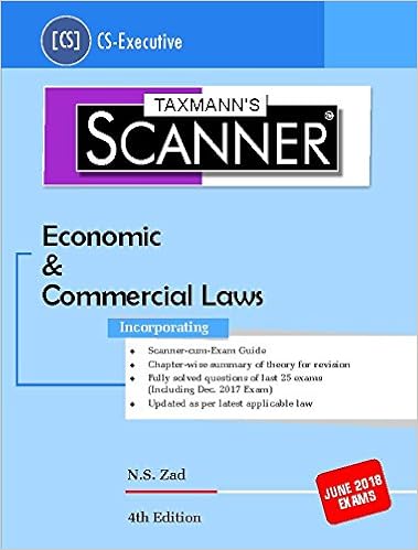 Scanner-Economic & Commercial Laws (CS-Executive)-(June 2018 Exams) Paperback