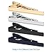 selizo 4Pcs Tie Clip Neck Tie Bar Pins for Men (Silver, Gold, Black, Blue) … (Tie Clips)