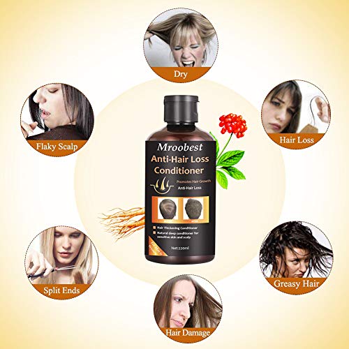 Hair Growth Conditioner, Damaged Hair Mask, Hair Conditioner, Anti-Hair Loss Conditioner, Hair Thickening Conditioner for The Regrowing, Deep Treatment of Damaged & Dry Hair