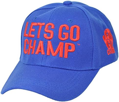 Lets Go Champ Shannon Briggs Cannon Boxer Blue Red Curved Bill Hat Cap Adjustable