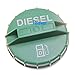 Holdwell Green Fuel Fill Cap 6661114 87021178 6665423 compatible with Bobcat 320 322 325 328 443 453 463 543 1600 2000 2400 2410 5600 5610 A220 S100 S130 T110 T180 T190 T35100 T40180