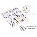 Doublefan Dominoes Set for Adult, Double 15 Dominoes Set With Colored Dot Mexican Train, Mexican Train Game Set with Aluminum Case , 136 Tiles (2-8 Player)