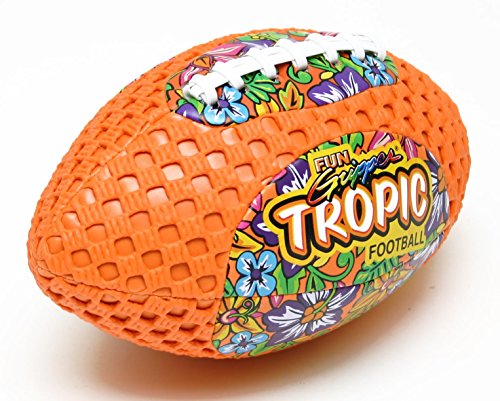 Fun Gripper Grip Zone 8.5 Tropic Design Football (Orange) By: Saturnian I