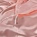 Pink Bedding Set Silk Like Blush Pink Comforter Cover 2 Pieces Luxury Satin Duvet Cover Coral Pink Girls Bedding Sets Twin 1 Duvet Cover 1 Pillowcase (Pink, Twin)
