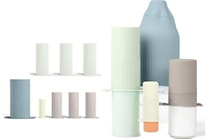 Mrsdry Bottle Covers for Travel, Leak Proof Elastic Sleeves, Travel Size Container Covers, Holiday Essentials for Women, Multiple Sizes Cover Suit for Various liquids Toiletries Bottles (8pcs)