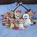 KIDS PREFERRED Rudolph The Red-Nosed Reindeer Clarice on The Go Teether Developmental Activity Toy with Music & Lights, Christmas Holiday Toy, Boys & Girls 0 and up, 12 Inches with clip