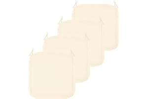 U'Artlines Outdoor Patio Cushion Covers Replacement Waterproof 24x24x4 Inch, Washable Sofa Chair Cushion Covers Seat Slipcovers for Outdoor Furniture Garden Backyard (Set of 4, Beige, Cover Only)