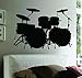Dabbledown Decals Wall Mural Music Drums Drummer Band Drumstick Percussion Sticker