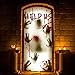 KD KIDPAR 6Pcs Halloween Window Door Decoration Covers Set, Includes 4Pcs 60x30” Window Clings&2Pcs 80x36” Door Posters with Scary Bloody Handprints, Indoor and Outdoor Décor for Party