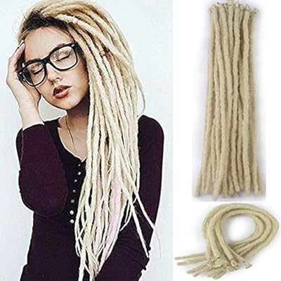 Handmade Dreadlocks Extension 20 Inch Hippie Braiding Hair
