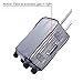 GigabitBest Suitcase Covers for Luggage – TSA Approved Clear PVC Luggage Protector Cover, Thick Transparent Waterproof Sleeve with Large Velcro, Fits 23