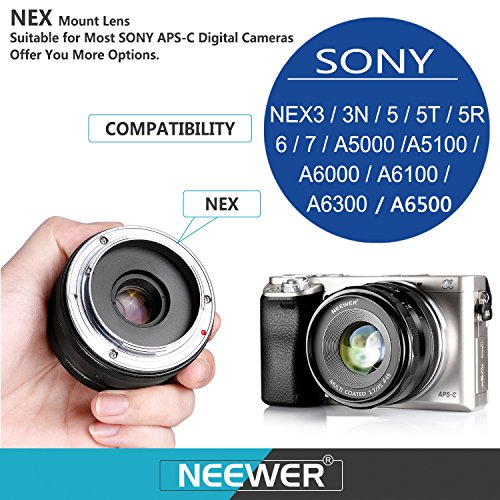 Neewer-35mm-F17-Large-Aperture-Manual-Prime-Fixed-Lens-APS-C-for-Sony-E-Mount-Digital-Mirrorless-Cameras-NEX-3-NEX-3N-NEX-5-NEX-5T-NEX-5R-NEX-6-7-A5000-A5100-A6000-A6100A6300-A6500-A9