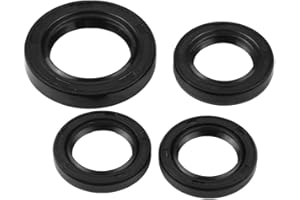 ARAMOX Oil Seals, 4 Pcs Engine Crankshaft Gear Crank Case Oil Seal for most GY6 125cc 150cc 152 QMI 157QMJ