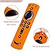 Remote Cover for Fire TV Stick 4K, Silicone Remote case for Fire TV Cube/Fire TV(3rd Gen) Compatible with All-New 2nd Gen Alexa Voice Remote Control, Lightweight Anti-Slip Shockproof (Orange)