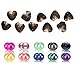Twin Pearls Freshwater Cultured Double Love Wish Pearl Oyster with Round Twin Pearl Inside 10 Colors (7-8mm), Valentines Mothers Day Birthday Gifts Pearl Wedding Party (10 Oysters & 20 Pearls)
