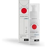 Kiyomi Skin Travel Size Cleansing Gel 1 fl.oz. With 5-ALA, AHA, Hyaluronic Acid Moisturizing Vegan Facial Cleanser Gel Make Up Remover Face Wash