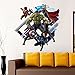 Yosa 3D Avenger Wall Sticker Baby Kids Room Stickers Cartoon Home Decor Wallpaper Poster boy's room decals