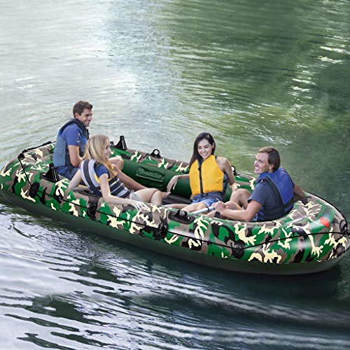 MONIVEVE 10ft Inflatable Boat Series Explorer Touring Kayak 4Adult PVC