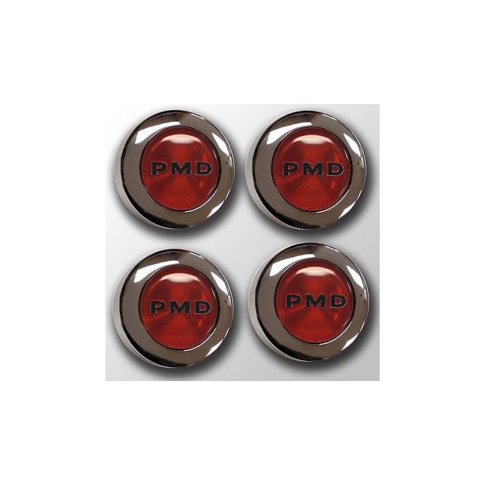 Buy The Parts Place Pontiac GTO Trans Am Pmd Rally Ii Center Caps Red