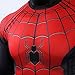 Spider-Man Far from Home Men's Compression Shirt 3D Print T-Shirt (Medium, Red)
